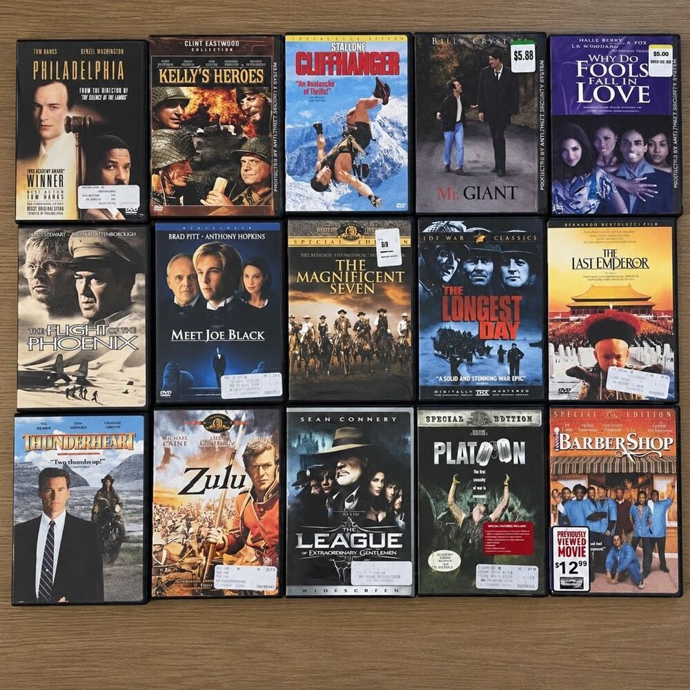 15 DVD Movie Lot NEW SEALED Classics War Drama Action Eastwood Stallone CLASSICS